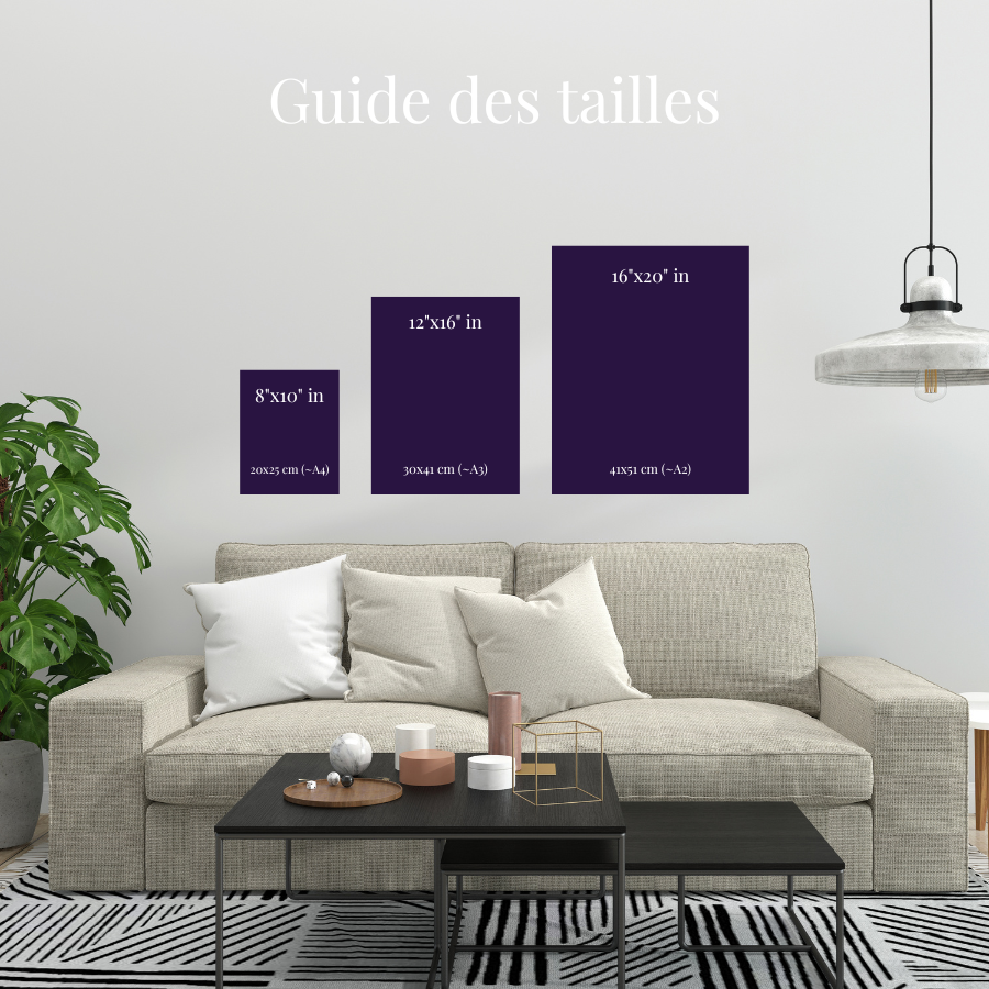 IMPERFECTO (avec cadre) - Wall Art Discipline