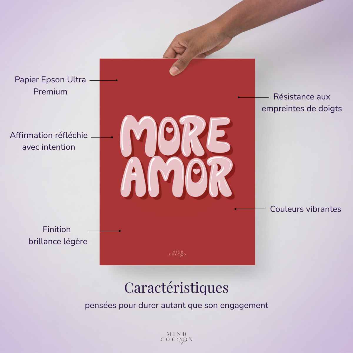 LOVA (sans cadre) - Wall Art Amour