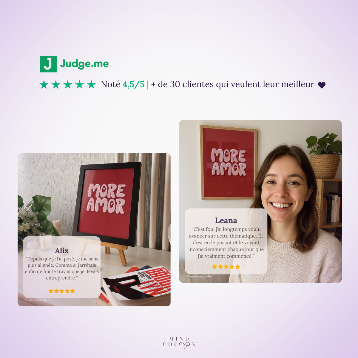 LOVA (sans cadre) - Wall Art Amour
