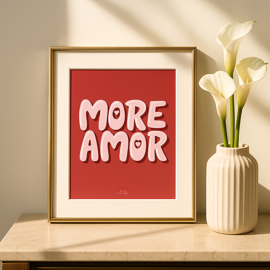 LOVA (avec cadre) - Wall Art Amour