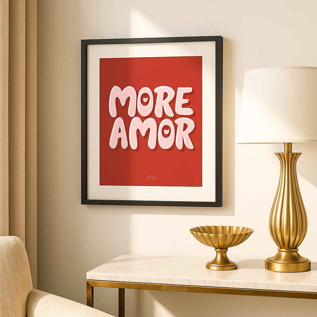 LOVA (avec cadre) - Wall Art Amour