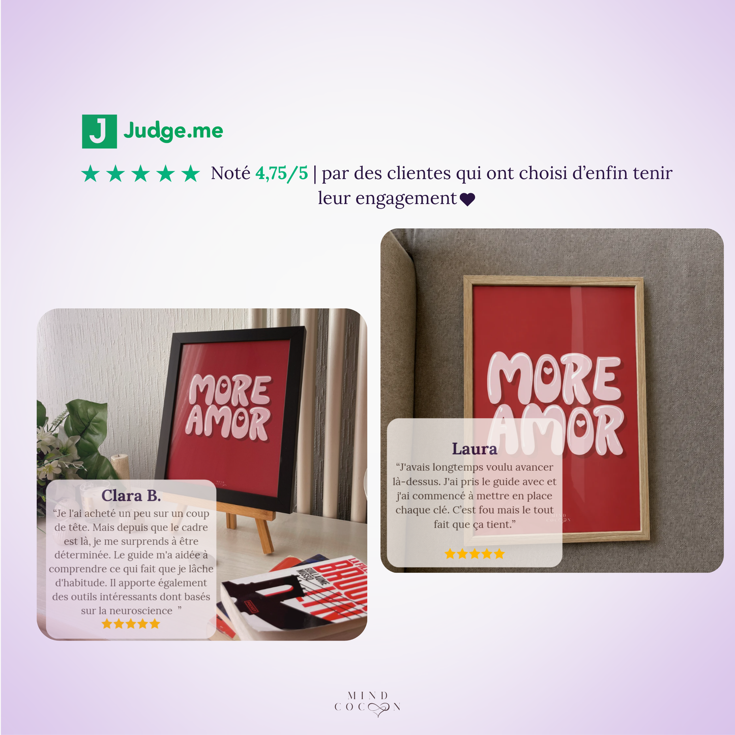 LOVA · Affiche symbolique More Amor · Pose ton engagement envers l'amour