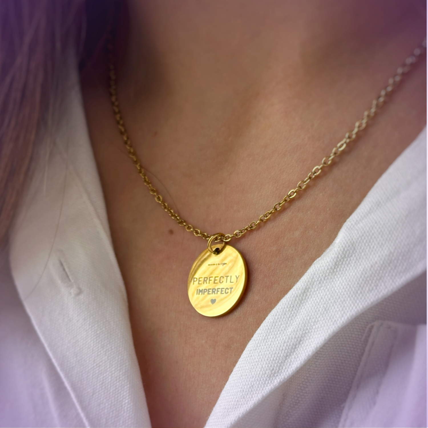 Serenia · Collier symbolique Perfectly Imperfect · Porte ton engagement à t'accepter