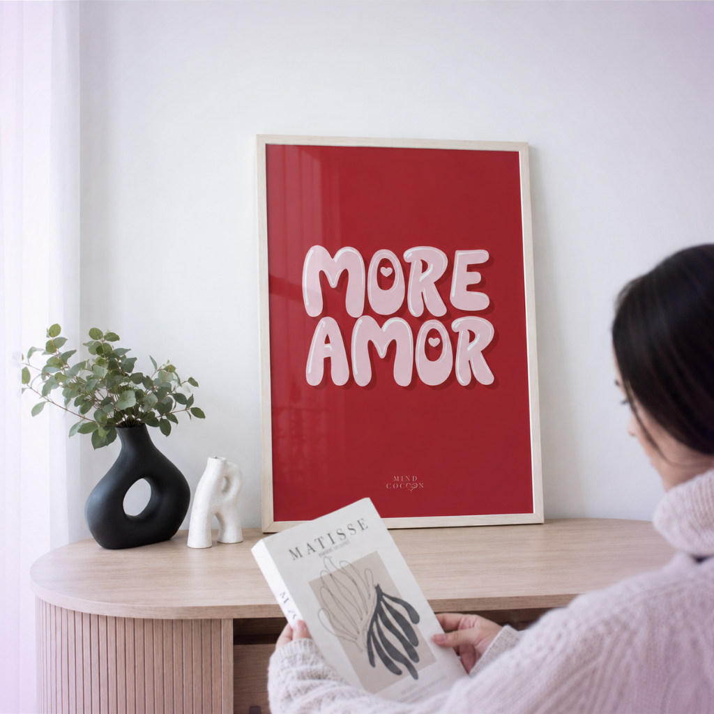 LOVA · Affiche symbolique More Amor · Pose ton engagement envers l'amour