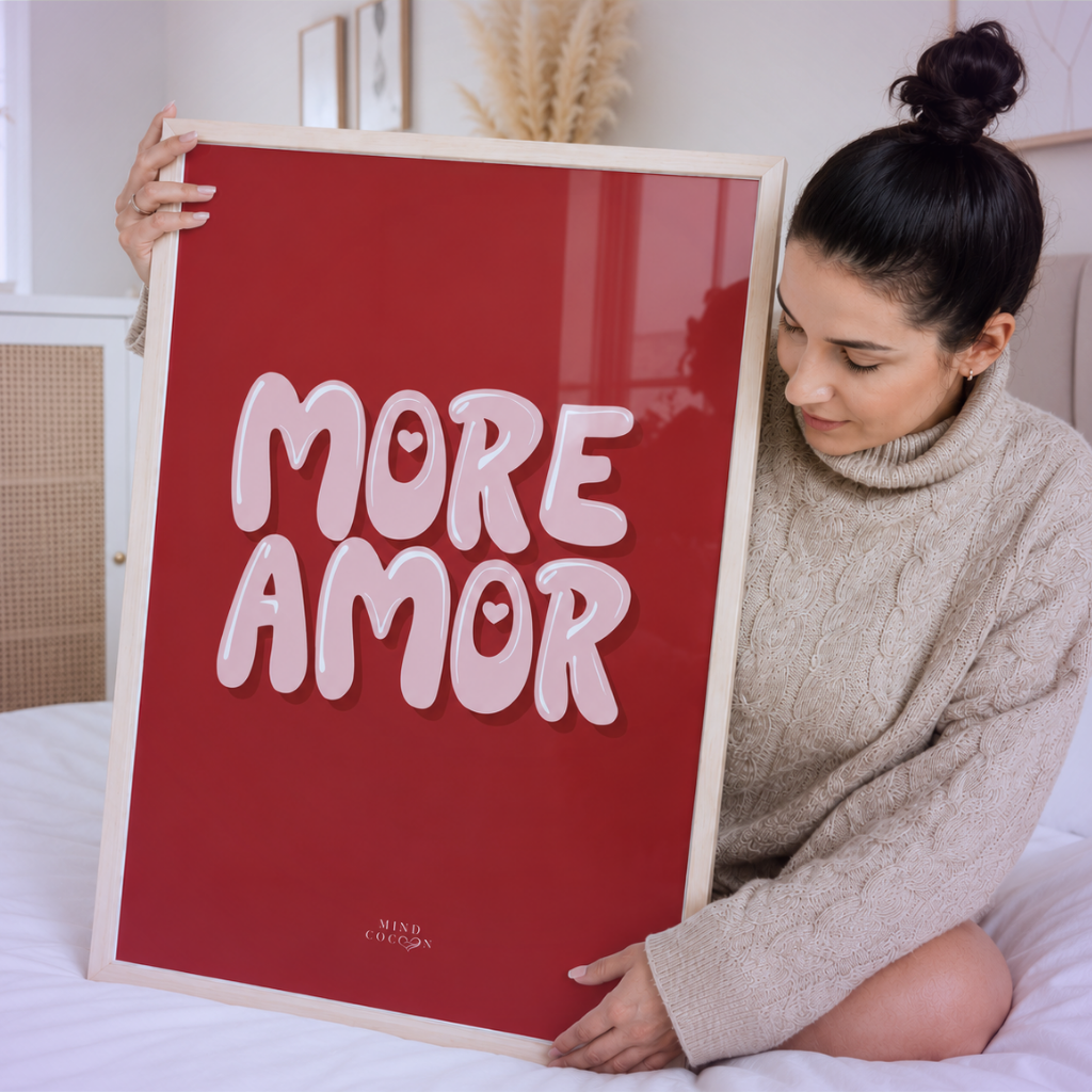LOVA · Affiche symbolique More Amor · Pose ton engagement envers l'amour