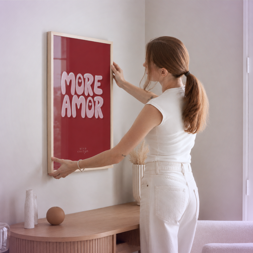 LOVA · Affiche symbolique More Amor · Pose ton engagement envers l'amour