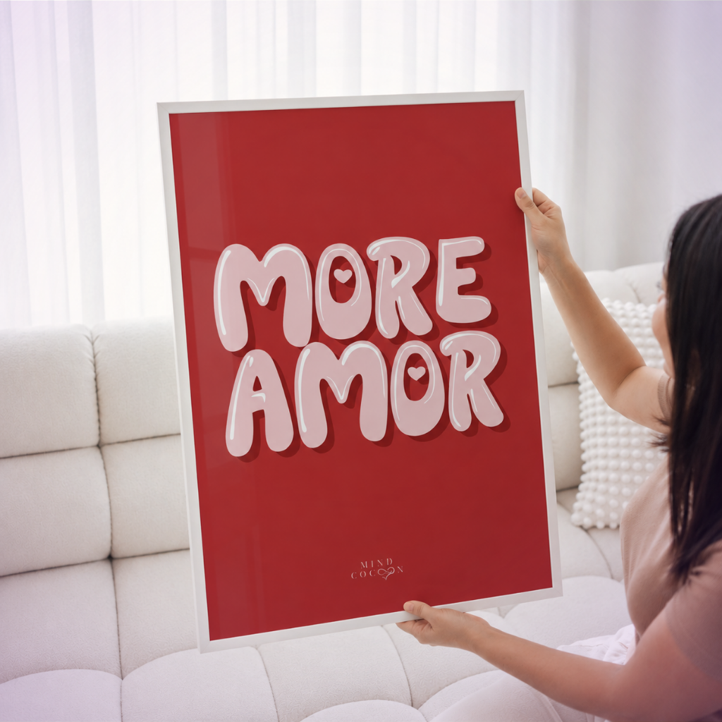 LOVA · Affiche symbolique More Amor · Pose ton engagement envers l'amour