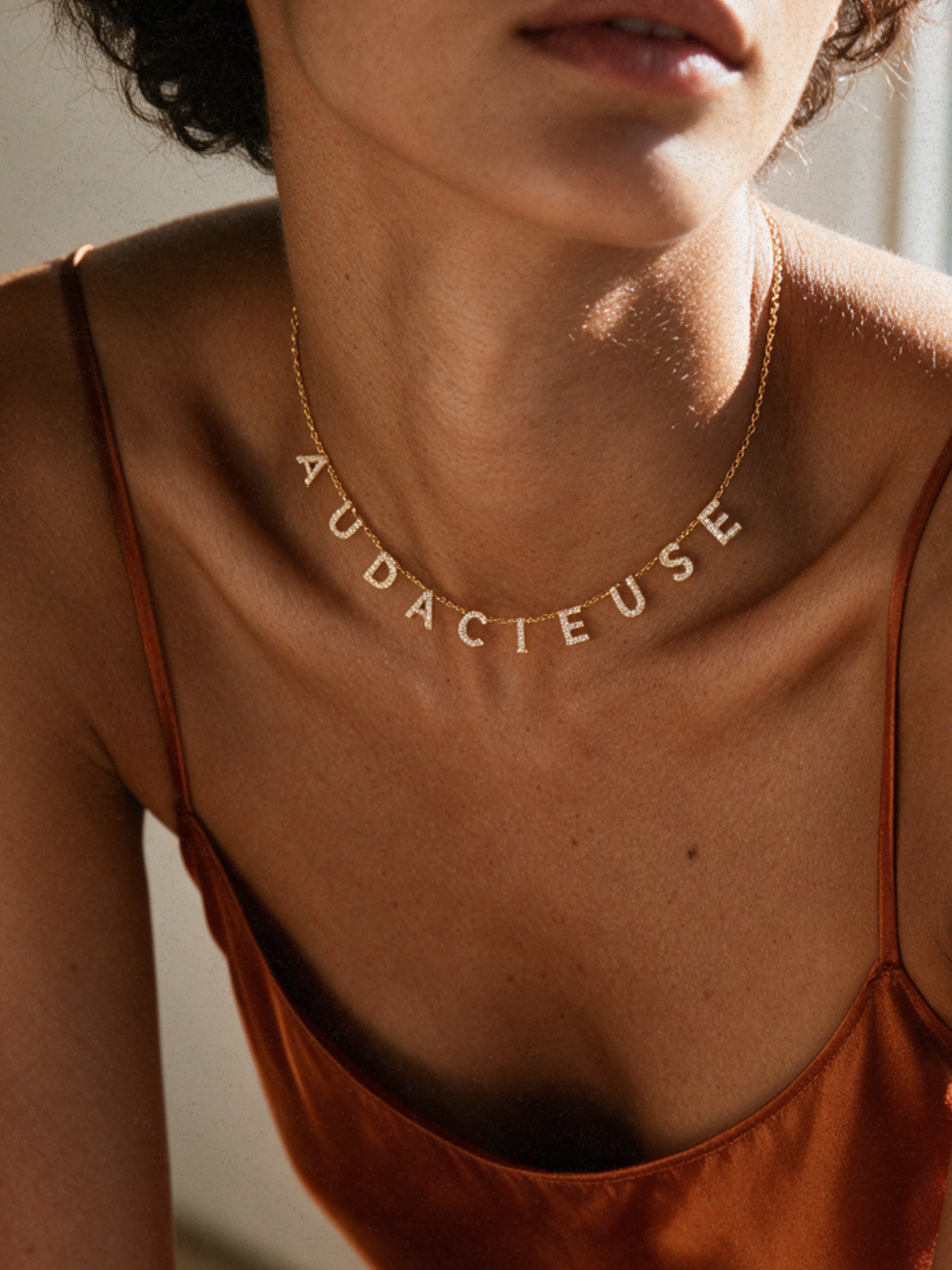Audacieuse · Collier symbolique personnalisable