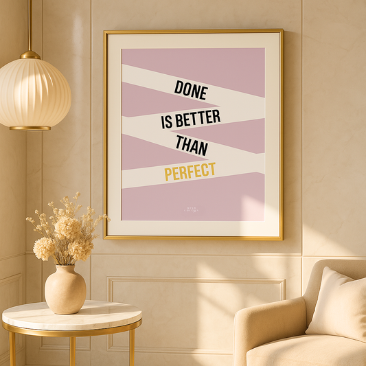 IMPERFECTO (avec cadre) - Wall Art Discipline