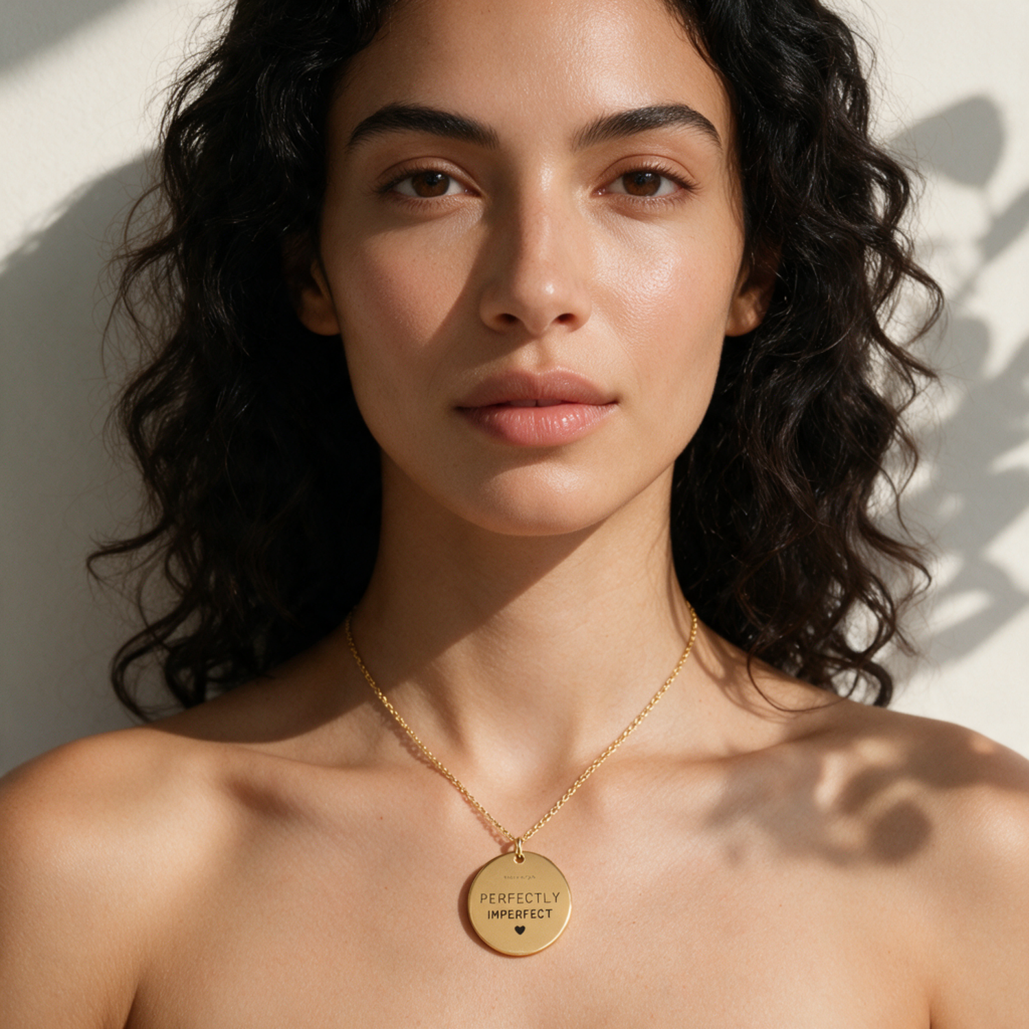 Serenia · Collier symbolique avec affirmation Perfectly Imperfect
