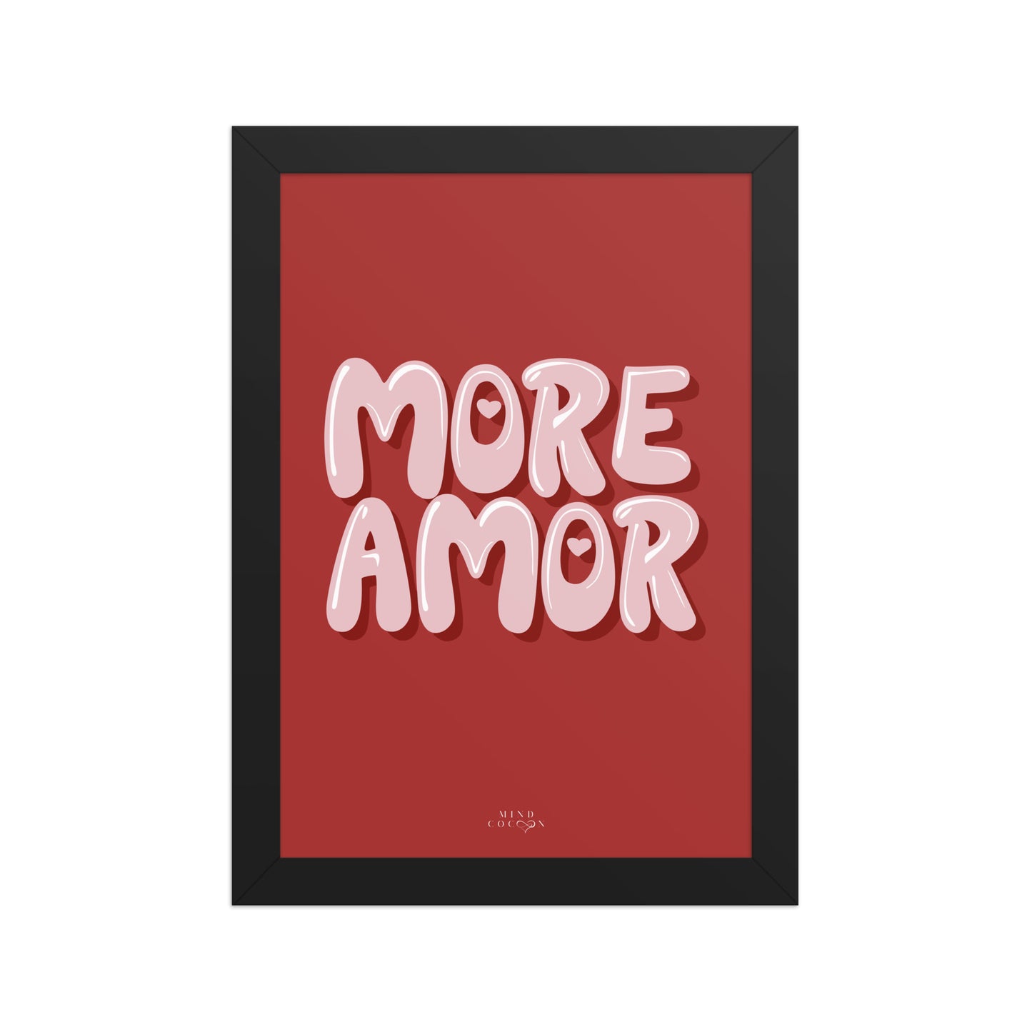 LOVA · Affiche symbolique More Amor · Pose ton engagement envers l'amour
