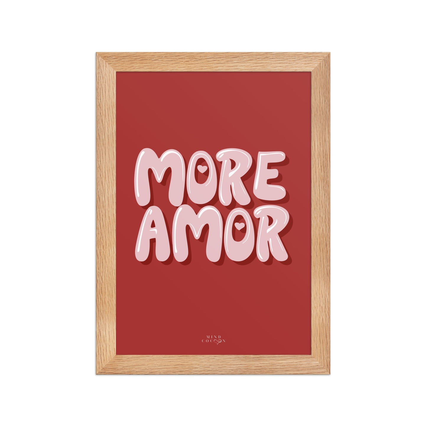 LOVA · Affiche symbolique More Amor · Pose ton engagement envers l'amour