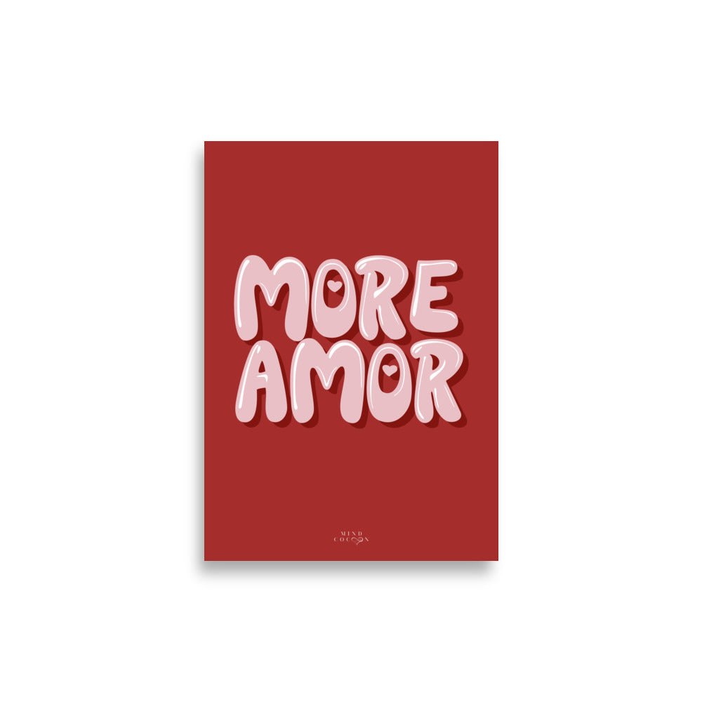 LOVA · Affiche symbolique More Amor · Pose ton engagement envers l'amour